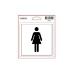Esa05 : sticker toilettes femmes 115x115 - viso Esa05 : sticker toilettes femmes 115x115 - viso