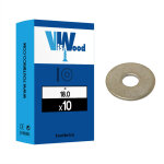10 rondelles pour boulon de charpente 18 zingu viswood