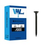 Viswood - 1000 vis placo cloison s�che 3. 5x25mm trompette ph acier phosphat�