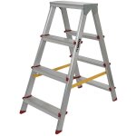 Vito - escabeau 2 x 4 marches en aluminium charge 150 kg hauteur 0, 90 m