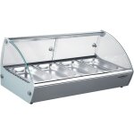 Vitrine chaude - 4 x gn 1 / 3 - combisteel