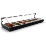 Vitrine chaude bain - marie s�rie standard - 840 � 1190 mm - sayl