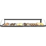 Vitrine neutre horizontale vitre arrondie - 840 � 1190 mm - sayl