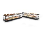 Vitrine r�frig�r� tapas s�rie kube version bain marie - 2 etag�res - l 840 / 1190 mm - sayl