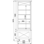 Vitrine r�frig�r�e 4 faces vitr�es pour chocolat - combisteel