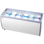 Vitrine refrigeree a creme glacee commerciale, comptoir a glace 567 l, congelateur mobile avec dessus ... Vitrine refrigeree a creme glacee commerciale, comptoir a glace 567 l, congelateur mobile avec dessus ...