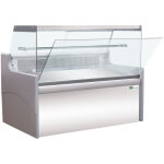 Vitrine r�frig�r�e horizontale grise vitre droite - l 1340 mm - afi collin lucy