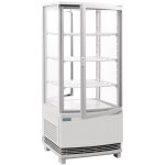 Vitrine r�frig�r�e porte incurv�e s�rie c blanche - polar