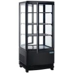 Vitrine r�frig�r�e porte incurv�e s�rie c noire 86 litres - polar