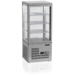 Vitrine r�frig�r�e pour pr�sentation et stockage sur comptoir 78l - noir ou gris - tefcold