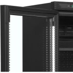 Vitrine r�frig�r�e vitr�e r�versible cev425 - couleur noire - tefcold