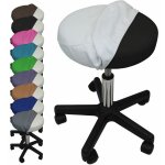Drap housse de protection en ponge pour tabouret rond - blanc vivezen