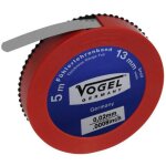 Vogel 455004 - rouleau de feuillard calibr� 5 m�tres x 13 mm �paisseur 0, 04 mm