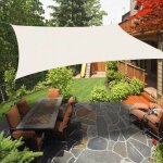 Voile d'ombrage rectangulaire 2x3m toile ombrage respirant hdpe protection 95% uv pour jardin ext�rieur ...