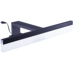 Voltman - applique de salle de bain 32cm noire (7w 560lm 4000k ip44)
