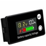 Voltm�tre de batterie dc 8v � 100v pour batteries plomb - acide et lithium 12v, 24v, 48v, avec �cran ...