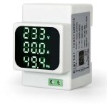 Voltm�tre num�rique, amp�rem�tre, affichage num�rique, voltm�tre, fr�quencem�tre, ac 50 - 500 v, rail ...