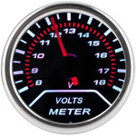 Voltm�tre universel 52mm pour tableau de bord automobile - mesure de tension pr�cise