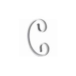 Volute en c alu 140x75 mm - plat 14x5 mm - deco fer forge Volute en c alu 140x75 mm - plat 14x5 mm - deco fer forge
