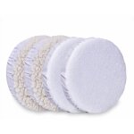 Lot de bonnets de polissage 240mm ?2 bonnets en �ponges et 2 bonnets synth�tique ? pour polisseuses et ...