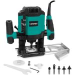Vonroc - dfonceuse 1200w ? 6 - 8mm ? vitesse variable 16 000 ? 30 000 tr / min ? avec lot de 6 fraises, ...