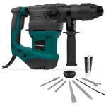 Vonroc - marteau perforateur 1800w - 6 joules, 4 fonctions - forets et burins inclus syst�me anti - vibration ...