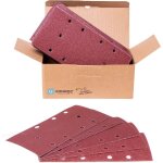 Papier abrasif pour ponceuse vibrante vonroc 92x187mm lot de 50 feuilles de pon�age bois - plastique ...