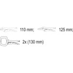 Mini pinces  souder lot de 4 pcs 44330 vorel