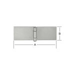 Charni�re de table din br. glace crue 100x32 mm