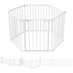 Vounot barrire de scurit pliable pr - assemble 3. 75m - 6 panneaux - grille de protection chemine ...