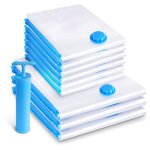 Vounot� lot de 10 sacs de rangement sous vide - 9 sacs compression, 1 pompe - r�utilisables, �conomie ...