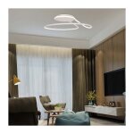 V - tac - plafonnier led lampe de salon lampe de plafond m�tal blanc boule 360� d 31 cm