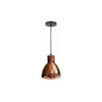 Plafonnier suspendu luminaire salle à manger rétro aspect martelé clair rose - doré v - tac 3711 Plafonnier suspendu luminaire salle à manger rétro aspect martelé clair rose - doré v - tac 3711