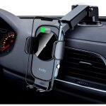 Vtizikl 15w qi chargeur induction voiture, [sens �lectromagn�tique] chargeur sans fil voiture rapide ...