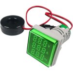 Vtizikl 22mm testeur de tension de courant alternatif, ac 50 - 500v / 0 - 100a / 0 - 99 hz voltm�tre ...