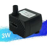 Vtizikl 48gph [180l / h] pompa per acqua ultra silenziosa da 3 w, per piccoli acquari, stagni, tartarughe, ...