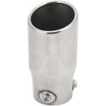 Vtizikl embout d'�chappement en acier inoxydable, entr�e 63mm, sortie 76mm, longueur 150mm, universel ...