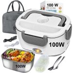 Vtizikl gamelle chauffante, lunch box chauffante �lectrique chauffe plat, boite repas 12v24v220v 100 ...