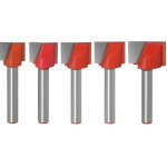 Vtizikl jeu de fraises , queue de 6 mm, fraise � goujure droite, fraise pour surfaces dures, fraise pour ...