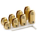 Vtizikl kit de recharge de masses d'�quilibrage r�utilisables en laiton pour rayons de roue de moto, ...