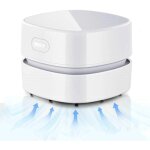 Vtizikl mini aspirateur de table sans fil, usb rechargeable, 90 minutes de fonctionnement, rotatif � ...