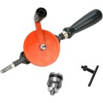 Vtizikl perceuse portative � manivelle, mini perceuse manuelle avec double pignon adapt� au bois en plastique( ...