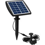 Vtizikl pompe solaire pour fontaine  oiseaux 2 w fonctionne  l'nergie solaire pour jardin, aquarium, ...