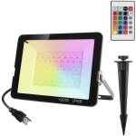 Vtizikl projecteur led rgb exterieur 100w, rgb projecteur led couleur spot led couleur de jardin avec ...