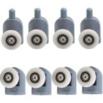 Vtizikl roulettes de porte de douche, lot de 8, diam�tre 23 mm, pour cabines de douche