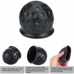 Vurahome - lot de 4 capuchons de boule d'attelage en caoutchouc - noir - pour voitures, camions, v�hicules ...