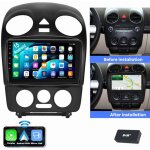 Pour vw new beetle 2001 - 2010 carplay android 15 autoradio gps wifi rds bt 2 + 64g dab