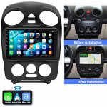 Pour vw new beetle 2001 - 2010 carplay android 15 autoradio gps wifi rds bt 4 + 64g