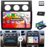 Pour vw touran 1t1 1t2 1t3 2004 - 2008 android 15 autoradio gps wifi carplay 1 + 32g dab