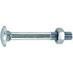 Vynex - boulon tête ronde à collet carré en acier zingué 10x100mm, 2 pièces. Vynex - boulon tête ronde à collet carré en acier zingué 10x100mm, 2 pièces.